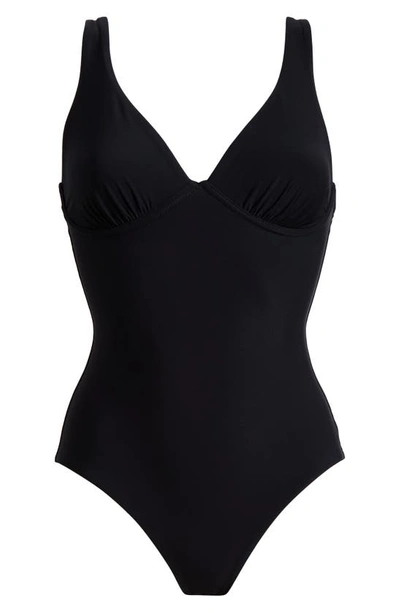 Shop Bondi Born Nimah Underwire One-piece Swimsuit In Black