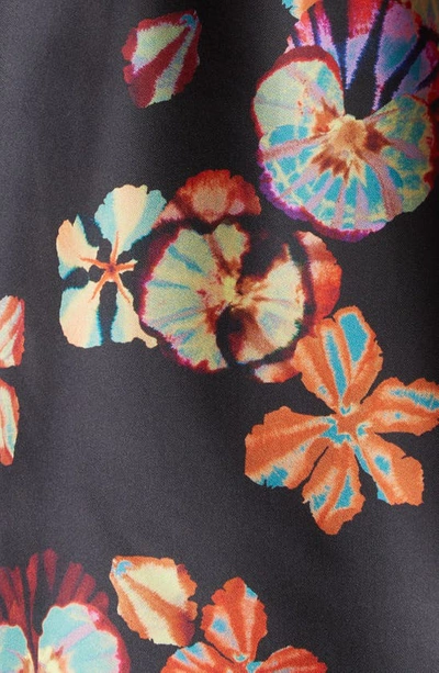 Shop Ulla Johnson Annabelle Floral Print Puff Sleeve Silk Top In Lune