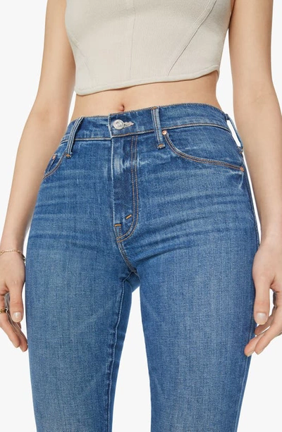 Shop Mother High Waist Stretch Denim Bootcut Jeans In Its A Small World