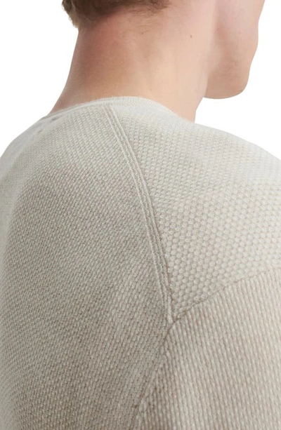 Shop Rag & Bone Martin Wool Blend Crewneck Sweater In Ivory