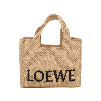 Shop Loewe Small Logo Font Tote Bag