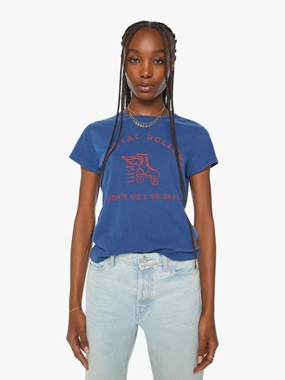 Shop Mother The Boxy Goodie Goodie Coastal Rollers T-shirt (also In X, M,l, Xl) In Blue