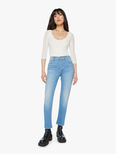 Shop Mother The Tomcat Flood Going Dutch Jeans In Blue