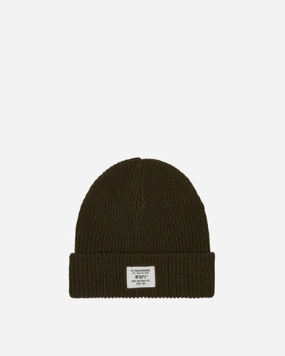 Shop Wtaps Beanie 03 Olive Drab In Green