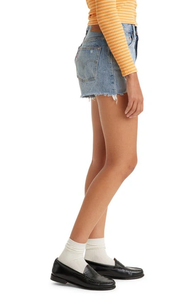 Levi's® 501® Original Ripped Cutoff Denim Shorts In Camp Point