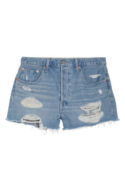 Levi's® 501® Original Ripped Cutoff Denim Shorts In Camp Point