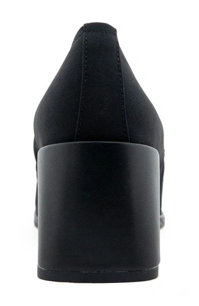 Aerosoles Airlie Dress-pump-wedge In Black Stretch