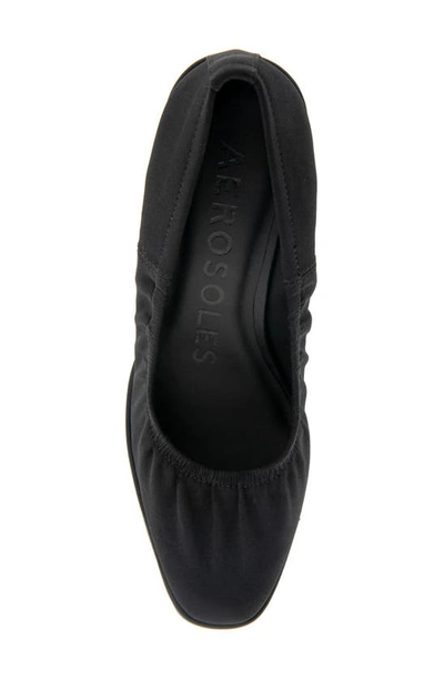 Aerosoles Airlie Dress-pump-wedge In Black Stretch