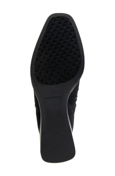Aerosoles Airlie Dress-pump-wedge In Black Stretch