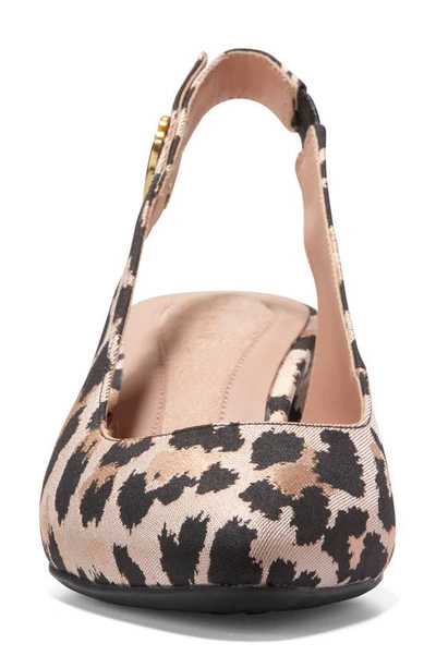 Shop Cole Haan The Go To Slingback Pump In Leopard Ja