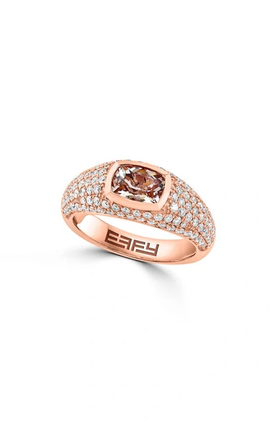 Shop Effy Morganite & Diamond Ring In Pink