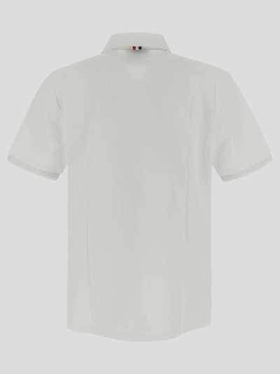 Shop Thom Browne Thome Polo In White