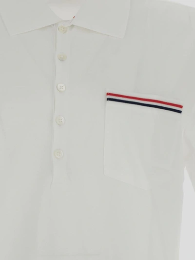 Shop Thom Browne Thome Polo In White