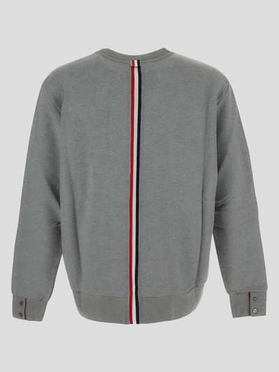 Shop Thom Browne Thome Knit In Lightgrey
