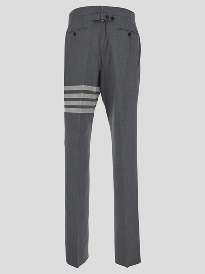 Shop Thom Browne Thome Trousers In Medgrey