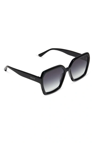 Shop Diff Sloane 54mm Gradient Polarized Square Sunglasses In Grey Gradient