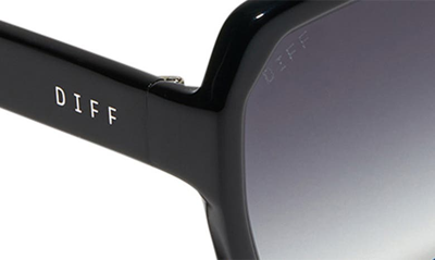 Shop Diff Sloane 54mm Gradient Polarized Square Sunglasses In Grey Gradient