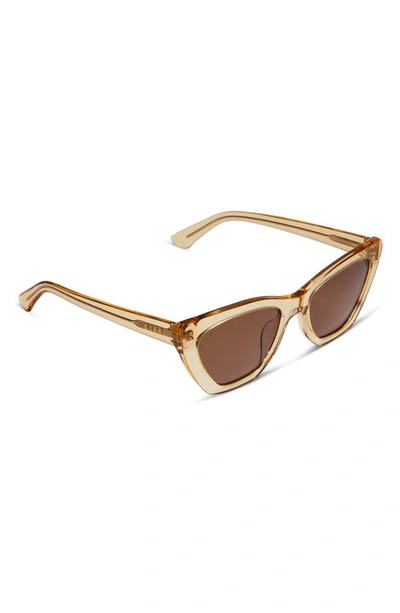 Shop Diff Camila 55mm Cat Eye Sunglasses In Brown