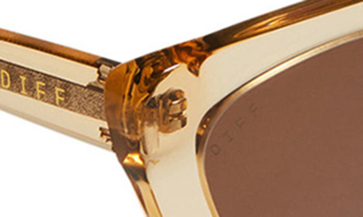 Shop Diff Camila 55mm Cat Eye Sunglasses In Brown