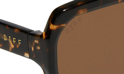 Shop Diff Sloane 54mm Square Sunglasses In Brown