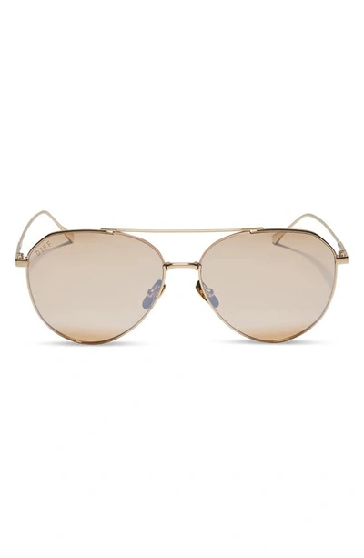 Shop Diff Dash 61mm Aviator Sunglasses In Honey Crystal Flash