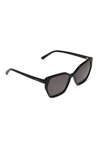Shop Diff Vera 55mm Square Sunglasses In Grey
