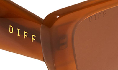 Shop Diff Aura 51mm Gradient Cat Eye Sunglasses In Brown