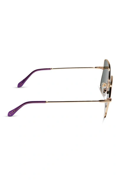 Shop Diff Iris 54mm Square Sunglasses In Purple Mirror