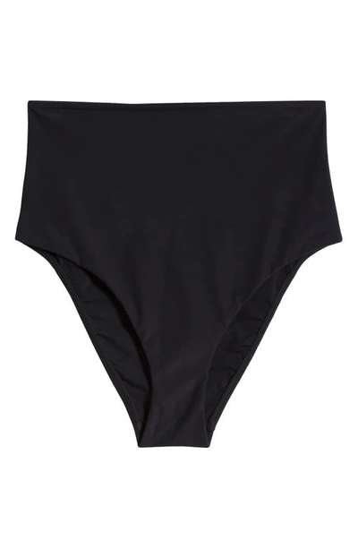 Shop Bondi Born Faith High Waist Bikini Bottoms In Black