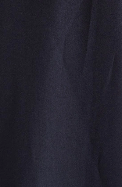 Shop Ulla Johnson Cassia Ruffle Detail Woven Midi Dress In Midnight