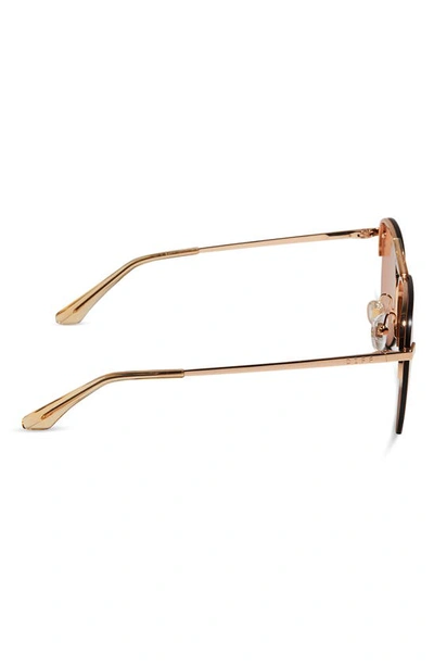 Shop Diff Tahoe 63mm Oversize Aviator Sunglasses In Honey Crystal Flash