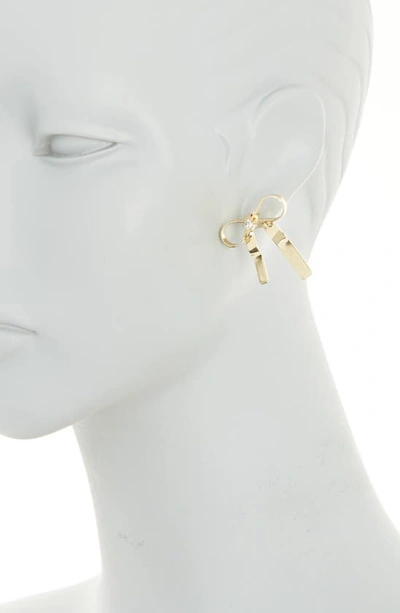 Shop Area Stars Courtney Ribbon Bow Earrings In Gold