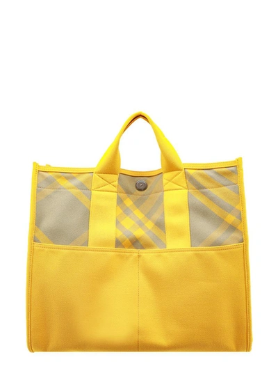 Shop Burberry Shoulder Bag In Yellow