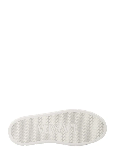 Shop Versace Greca In White