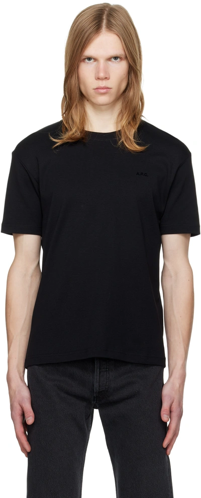 Shop Apc Black Lewis T-shirt In Lzz Black