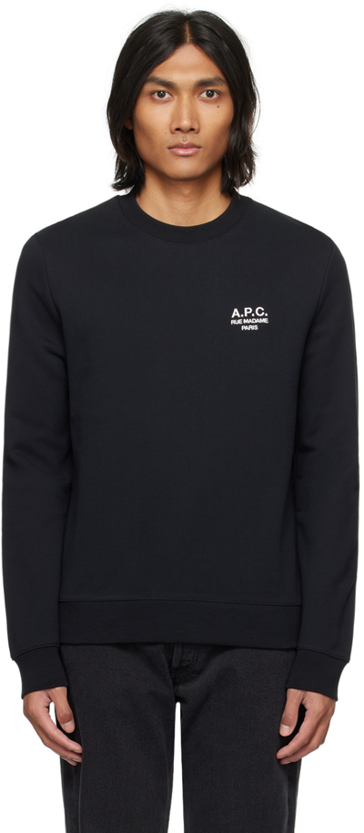 Shop Apc Black Rider Sweatshirt In Lzz Black