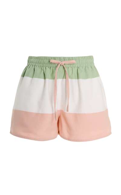 Shop Marrakshi Life Exclusive Cotton-blend Shorts In Stripe