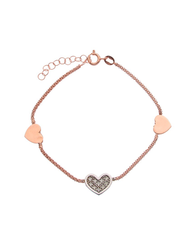 Meshmerise 18k Over Silver 0.12 Ct. Tw. Diamond Bracelet