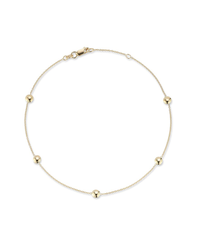 Ember Fine Jewelry 14k Button Station Ankle Bracelet