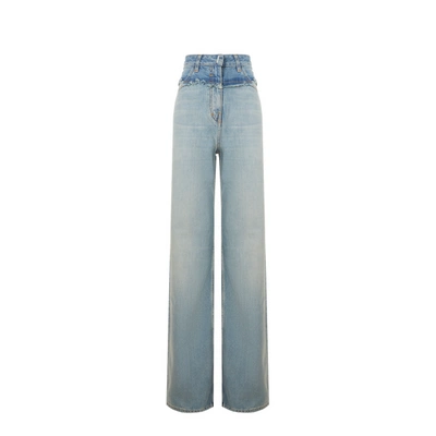 Givenchy Light Blue Baggy Jeans In Blue