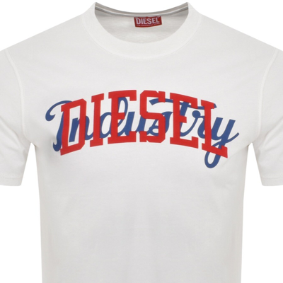 Shop Diesel T Just N10 T Shirt White