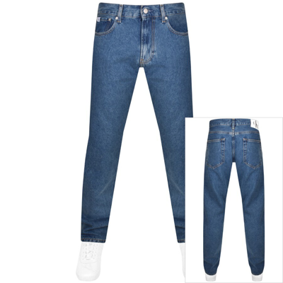 Shop Calvin Klein Jeans Authentic Straight Jeans Blue