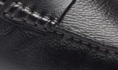 Nordstrom Brody Driving Penny Loafer In Black Leather