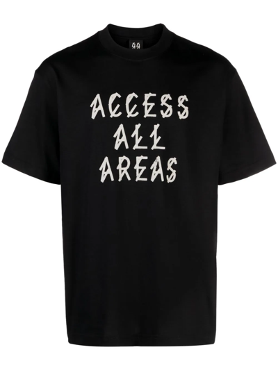 Shop 44 Label Group T-shirt With Print In Black