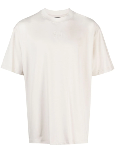 Shop 44 Label Group Gaffer T-shirt With Embroidery In Nude & Neutrals