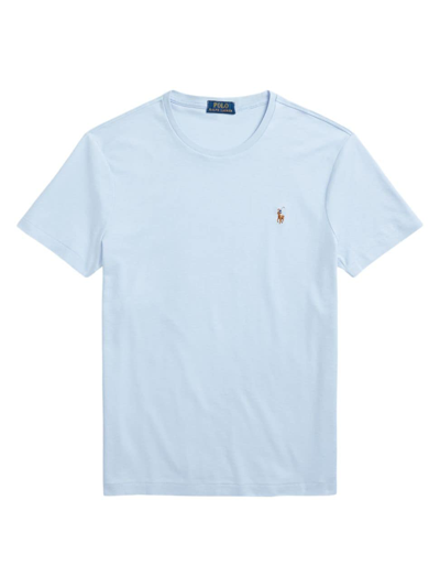 Shop Polo Ralph Lauren Men's Cotton Crewneck T-shirt In Office Blue