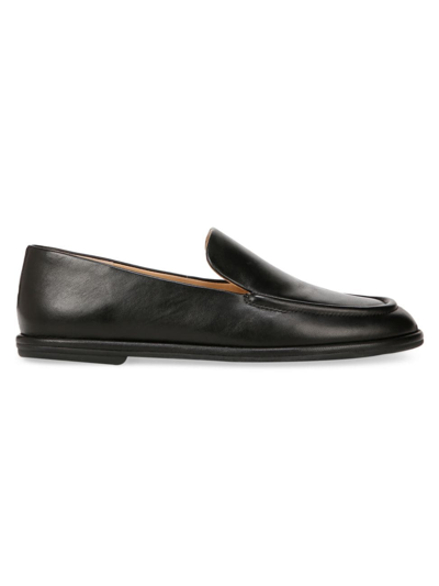 Shop Vince Women's Sloan Leather Loafers In Black