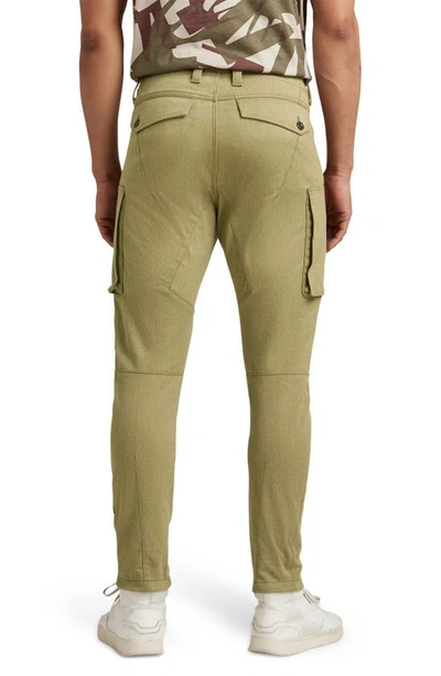 Shop G-star 3d Zip Pocket Skinny Cargo Pants In Army Green Heather
