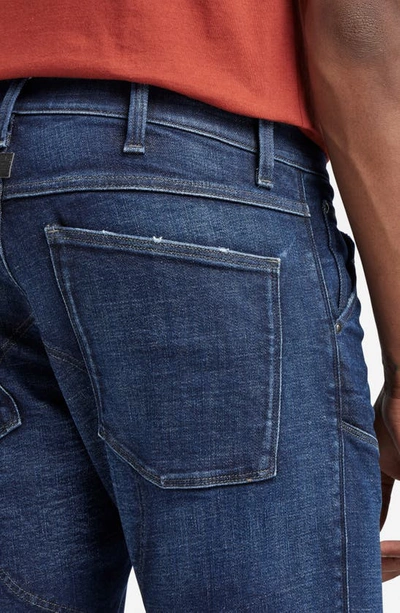 Shop G-star 5620 3d Zip Knee Skinny Jeans In Worn In Ultramarine
