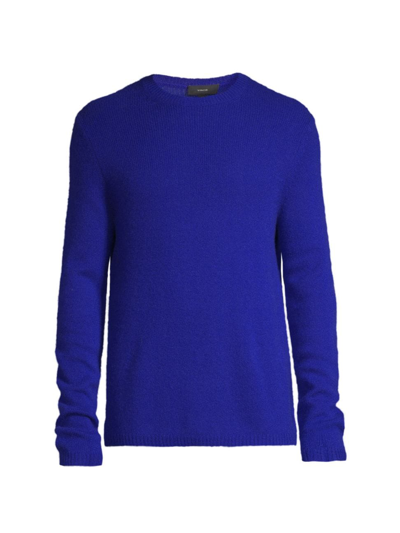 Shop Vince Men's Cashmere Crewneck Sweater In Cobalt